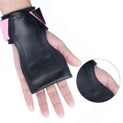 China Push Up Rubber Palm Guard 1pc Hard-Pull Barbell Press Bench Push Up Power Belt Hand Pads Climbing Palm Guard for sale