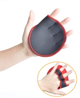 China Palm Guard Weight Lifting Hand Grips Workout Pads with Built in Adjustable Wrist Support Wraps for Power Lifting for sale