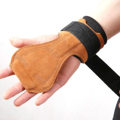 China Whip Up Weightlifting Grips Women Men With Wrist Straps Workout Fitness Hand Grips Palm Protection Gloves for sale