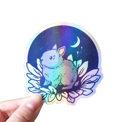 China Waterproof Self Adhesive Holographic Vinyl Label Sticker for sale