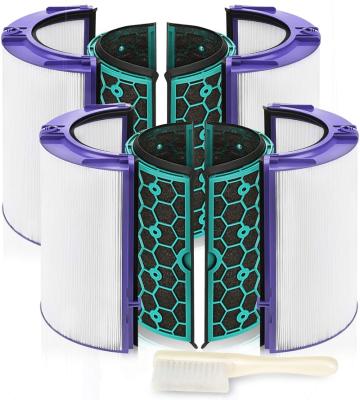 China Commercial Hifine 2 Packs Activated Carbon Hepa Filter Replacement For Dys/on Air Purifier HP04 TP04 DP04 Sealed Two Stage for sale