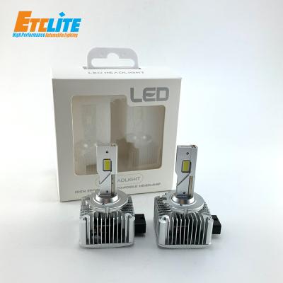 China High Brightness D Series Ballast Led Headlights 100% Matches Original Ballast Replacement D1S D2S D2R Canbus Error Free Car Led Light for sale