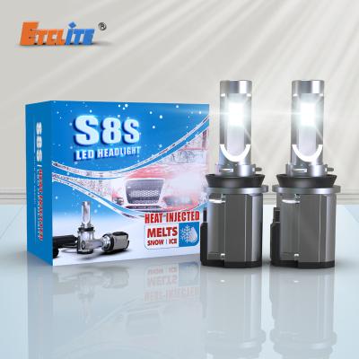 China High Brightness High Power 10000 Lumen H4 H7 H11Car Headlight Etclite S8S Led Car Light With Snow Melting Function for sale