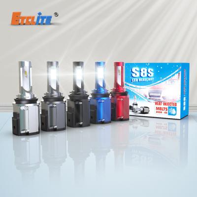 China High Brightness Etclite S8S 6000K 9005 9006 9007 H7 H8 H11 H15 Canbus Led Headlight Bulb For Automobile for sale