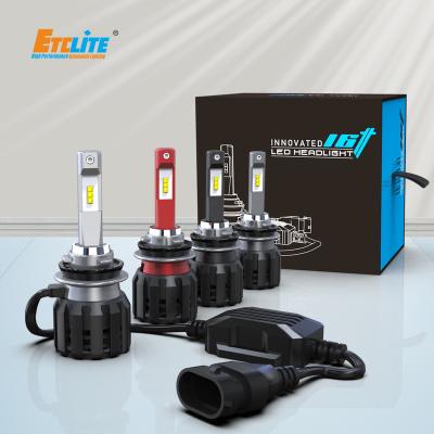 China Factory Price Etclite I6T H16 Auto Led Hot Sale 50W H11 Waterproof Car Led Headlight A6 for sale