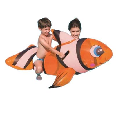 China Unisex Custom Inflatable Pool Float Clown Rider Inflatable Water Float Water Float Clown Fish Toys for sale