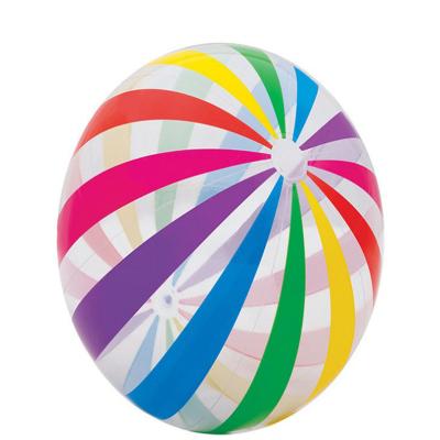 China Outdoor Sports Cardboard Printing Colorful Customized Factory Price PVC Inflatable Beach Ball for sale