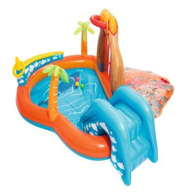 China 2022 Outdoor Inflatable Inflat Water Slide Pool Hot Selling Amazon Water Spray Water Jet Child Play Small Mini for sale