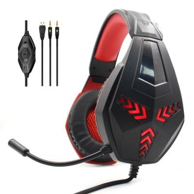 China G318 LED Headband Wired Gaming Headphones PC Gaming Earbuds Headphones 3.5mm USB Gaming Earphone With Microphone for sale