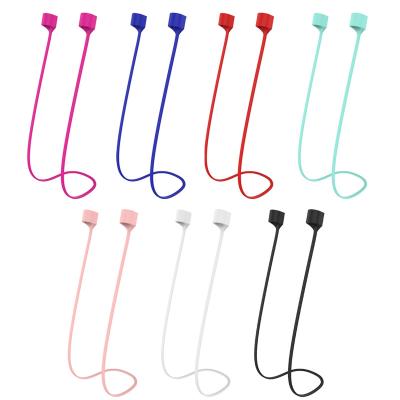 China Easy To Install Magnetic Earphone Straps Headset Buckle String Rope Silicone Anti-lost Earphone Wire CordFor Airpods 1 2 for sale