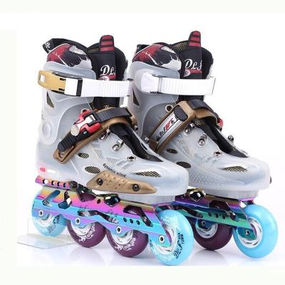 China Adult unisex fixed size slamlon freeystyle PVC fitness UFS integrated skates shoe for sale