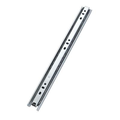 China Jieyang Professional Mini Cabinet Drawer Slide MSY-3008 Telescopic Drawer Runner Rail 3 Times 30mm Modern Full Width Extension for sale