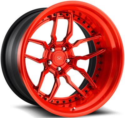 China A6061 T6 20inch Best Price Rims 2-PC Polish Customized Forged Alloy Rims / Rim 20