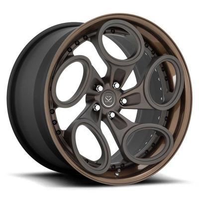 China ALLOY Forged Concave Rims 20 Wheels 5x114.3 Matte Black Wheels For Sale for sale