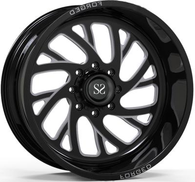 China A6061 T6 20x10 20x12 20x14 22x10 22x12 22x14 24x10 24x12 24x14 H Style Monoblock Forged Sport Wheels 4x4 Off Road Rims for sale