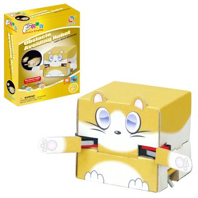 China Obstacle Avoiding Wooden Robot 3D Puzzle Educational Toy 22.5*16.5*6cm for sale