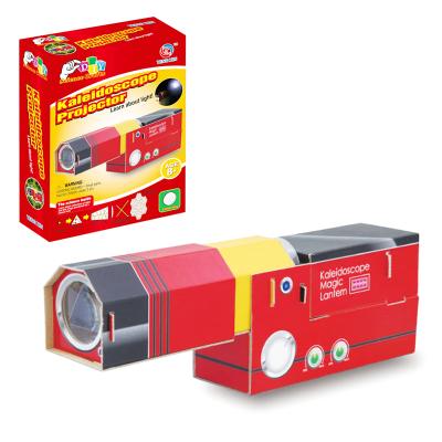 China Make Your Own Kaleidoscope Projector DIY Craft Kit Toy Intelligence Puzzle 22.5*16.5*6cm for sale