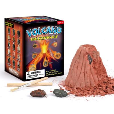 China Explore The Volcano Excavation Kit Dig It Out Educational Toys For Kids 10X10X11.8cm for sale