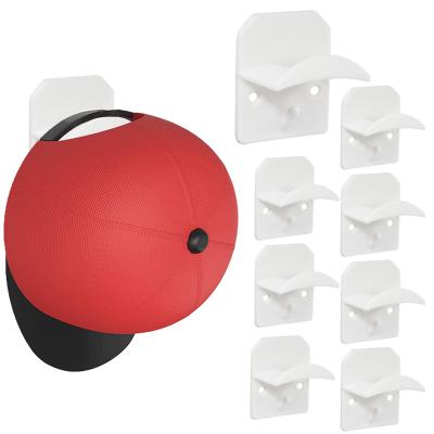 China Multifunctional Adhesive Hat Hook Racks For Baseball Rack Wall Mount Bedroom 3 Minimalist Color for sale