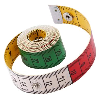 China 150cm/60in Germany Quality Soft Tailor's Tape Measure Tape With Snaps Body Ruler Sewing Measure DS2435 Sewing Tool for sale