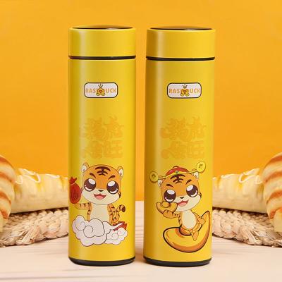 China Vacuum Flasks Insulation 500ml Thermoss Viable Smart Water Cup Bottle Led Digital Temperature Stainless Steel Flasks for sale