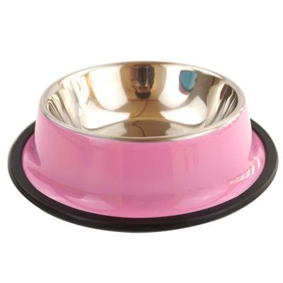 China Wholesale Fantastic Sizes Non-automatic Color Printing S Quality Food Feeder Bowl Round Shape Food Pet Bowl for sale