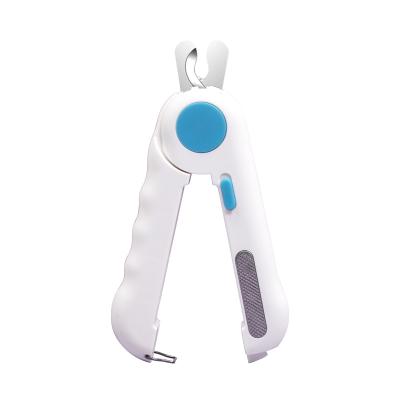 China 3 in 1 Multifunctional Hot Selling New Design from Amazon Led Lightweight Professional Pet Cat Nail Clipper Grooming Scissors for sale