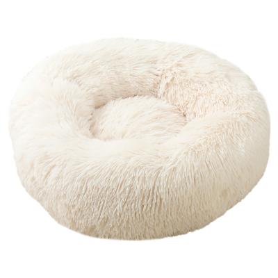 China Viable Oval Winter Knocks Wholesale Washable Luxury Cat Pet Dog Bed With Large Cushion for sale