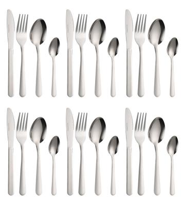 China Factory Wholesale 16pcs/24pcs/32pcs Viable Cutlery Set Flatware Stainless Steel Silverware Fork Spoon Knife Set for sale