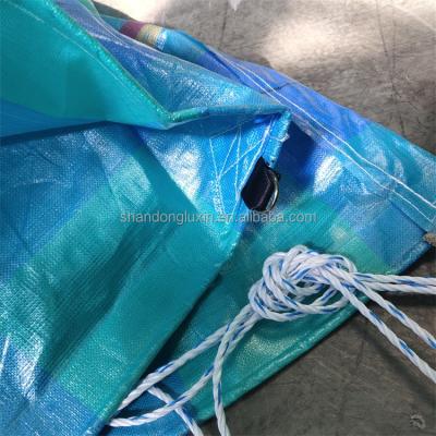 China 240G Heavy Duty Tarpaulin Waterproof Plastic Bag Woven for Tents Awning Roof Covering for sale