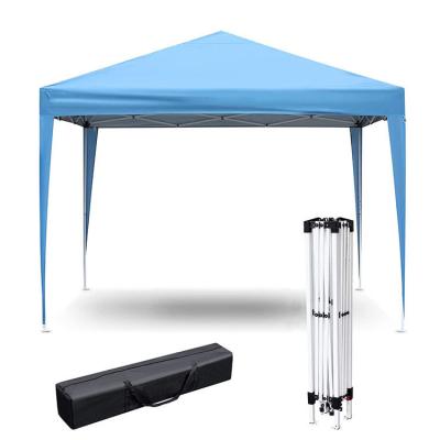 China Cuadro de acero inoxidable cubierta de poliéster Toldo plegables tienda plegable al aire libre Gazebo 3x3 en venta