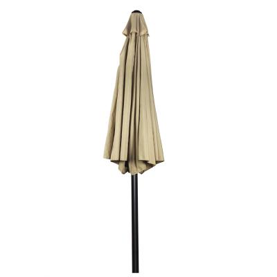 Chine Meubles d'extérieur personnalisés Loisirs Parapluie de jardin en acier en fer avec manivelle et inclinaison à vendre