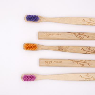 China Shape Adult Nylon Bamboo Biodegradable Bamboo Toothbrush Bristle Toothbrush Toothbrush Bamboo Toothbrush With Soft for sale