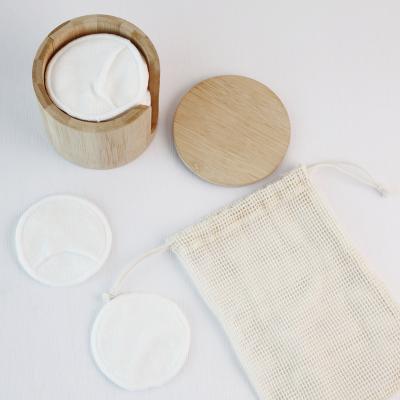 China Cotton Terry Cloth Soft Organic Bamboo Facial Face Clean Makeup Remover Pads Reusable for sale