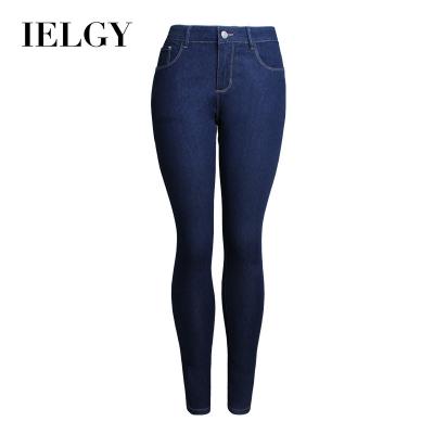 China Wholesale shooting new IELGY women's jeans street autumn viable elastic slim thin pencil pants for sale