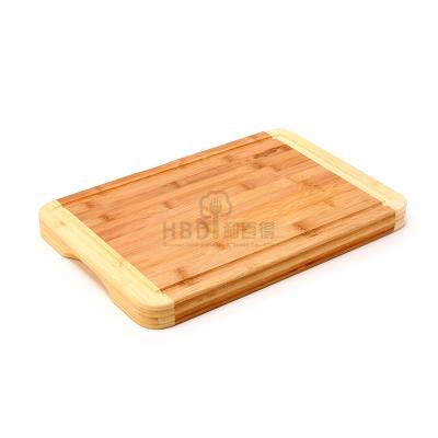 China Wholesale Disposable Natural Durable Custom Bamboo Kitchen Chopper Cutting Board with Juice Groove for sale