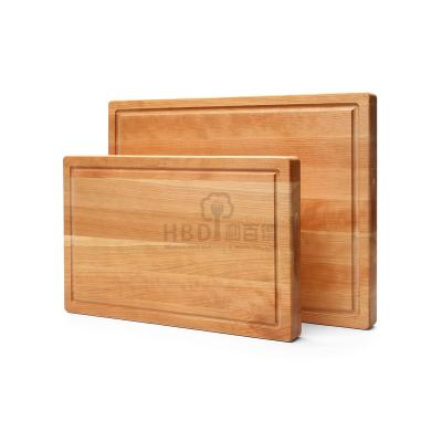 China 2 Disposable Pieces of Solid Cherry Wood Cheese Board Set in Natural Finishing for sale