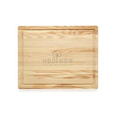 China Wholesale Disposable Rectangle One Piece Ash Wooden Kitchen Cutting Board for sale