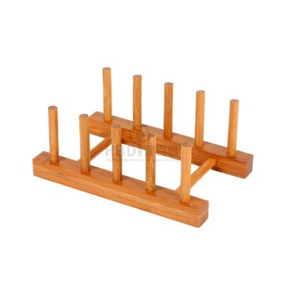 China Sustainable Wholesale Bamboo Wood Dishes Bowls Cutting Board Rack for sale