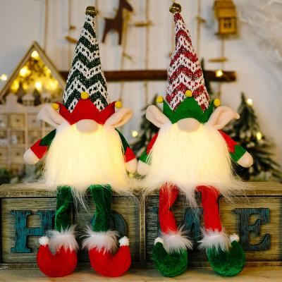 China Faceless Elf Rudolph Doll With Lamp Glow X'mas Decor Xmas Ornaments Christmast Ornament for sale