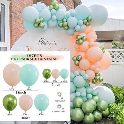 China Beautiful New Product Summer Mark Ronnie Colorful Fresh Suit Blue Balloons For Birthday Party Theme Wedding Decoration for sale