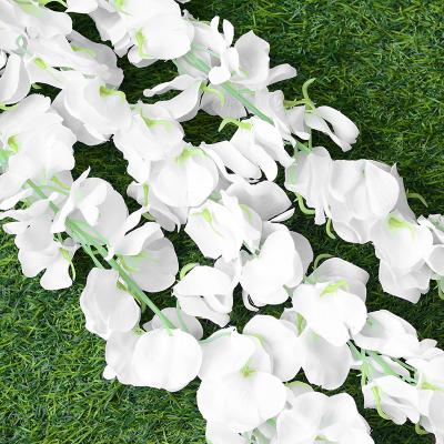 China Good Quality Natural White Touch Flower Wall Decoration Artificial Wisteria Wedding Flowers For Wedding Party for sale