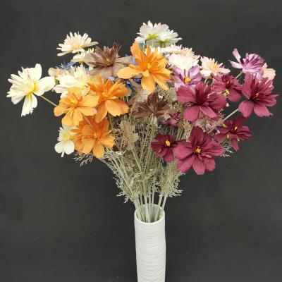 China Artificial Flower Autumn Sakura Silk Flower Natural Touch New Natural Touch Design Wedding Party Home Decoration for sale