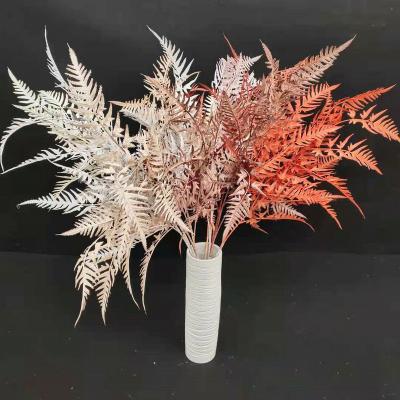 China Wholesale-Natural Simulation Touch Touch Bouquet Plastic Green Plant Decoration CIA Trigeminal Art Fragrant Flower for sale