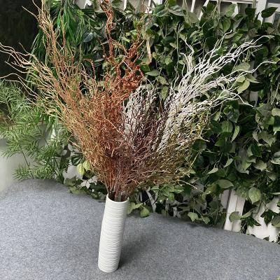 China Bendable Artificial Greenery Craft Stub Stem Sticks Vintage Vines DIY Realistic Dry Curly Branches Twigs Plant Durable for sale