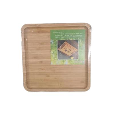 China Square Bamboo Wooden Professional 100% Natural Sustainable Baby Bamboo Tray From Tray Tableware China High Quality Manufacturer for sale