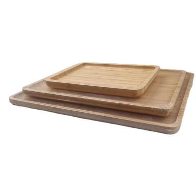 China Sustainable best selling bamboo safe wooden tray square fruit tray for company events for sale