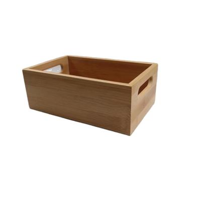 China Sustainable Bamboo For Food Storage Cosmetic Organizer Bamboo Cosmetic Organizer for sale