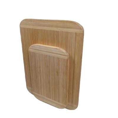 China Viable Wholesale Customizable Two-Part Set of Rounded Acacia Wood Bamboo Cutting Boards for Kitchen for sale