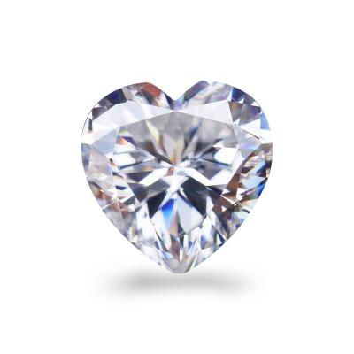 China Wholesale price vvs2 white loose lab grown diamond diamond heart cut HPHT CVD heart cut vvs diamond loose heart cut true true for sale